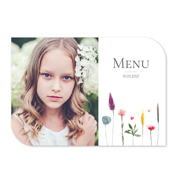 Single Card Half Rounded Horizontal 14,3 x 10 cm