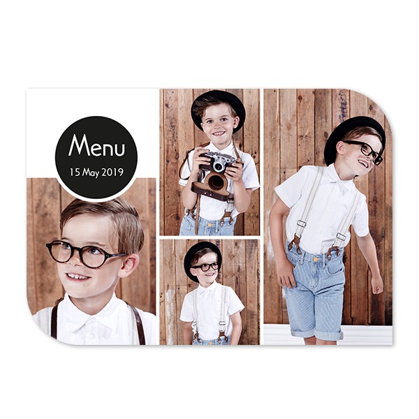 Single Card Half Rounded Horizontal 14,3 x 10 cm