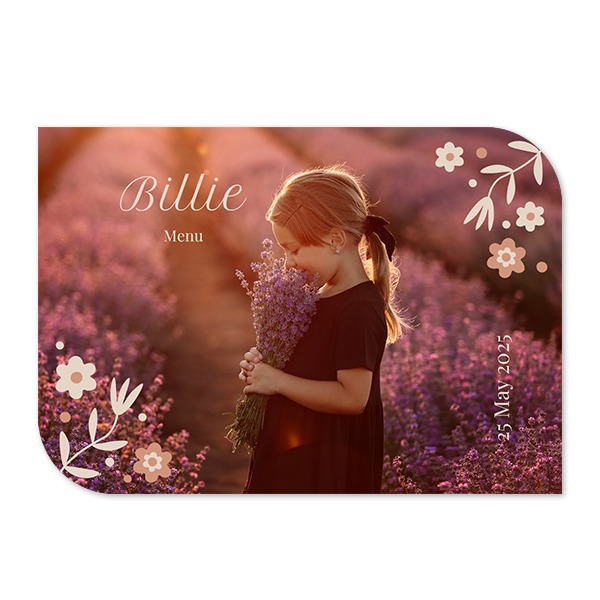 Single Card Half Rounded Horizontal 14,3 x 10 cm