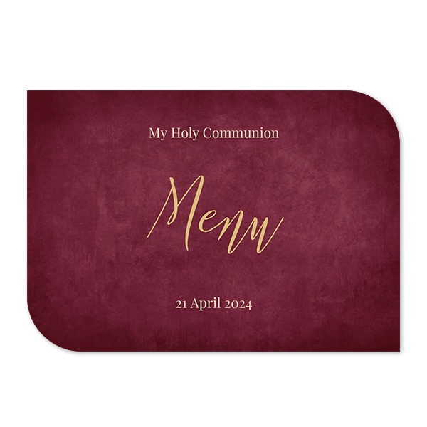 Grusskarte - Halbrunde Ecken Querformat 14,3 x 10 cm