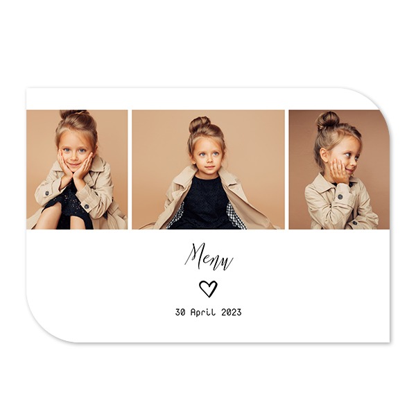 Single Card Half Rounded Horizontal 14,3 x 10 cm