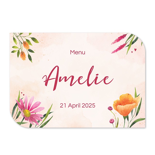 Fotokaart vleugel liggend 14,3 x 10 cm