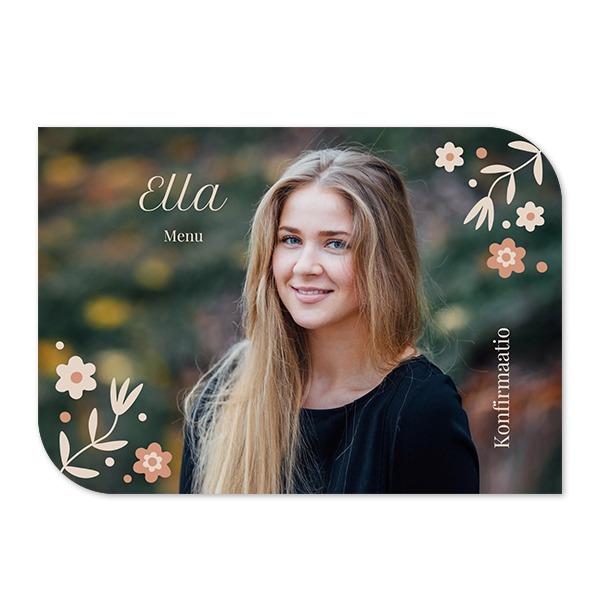 Klassinen kuvakortti siiven muotoinen vaaka 14,3 x 10 cm