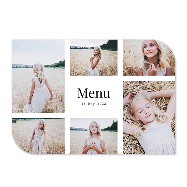 Single Card Half Rounded Horizontal 14,3 x 10 cm