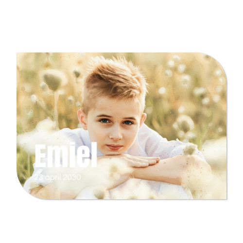 Single Card Half Rounded Horizontal 14,3 x 10 cm Single Card Half Rounded Horizontal 14,3 x 10 cm