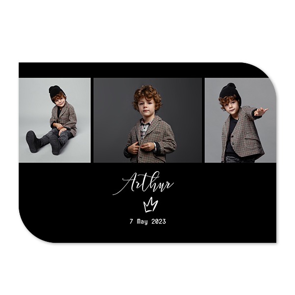 Fotokaart vleugel liggend 14,3 x 10 cm