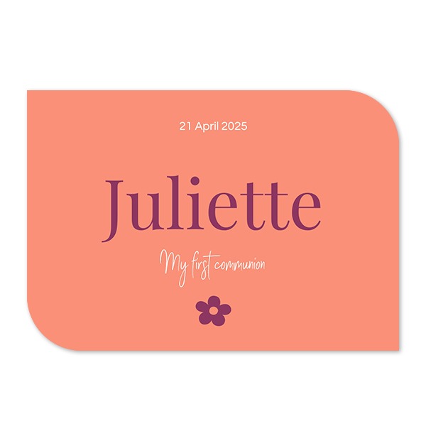 Single Card Half Rounded Horizontal 14,3 x 10 cm