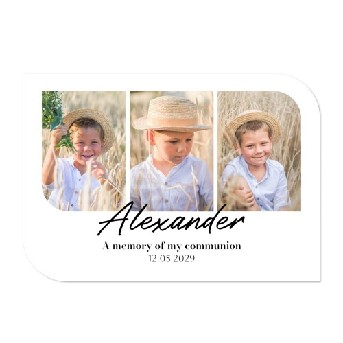 Single Card Half Rounded Horizontal 14,3 x 10 cm