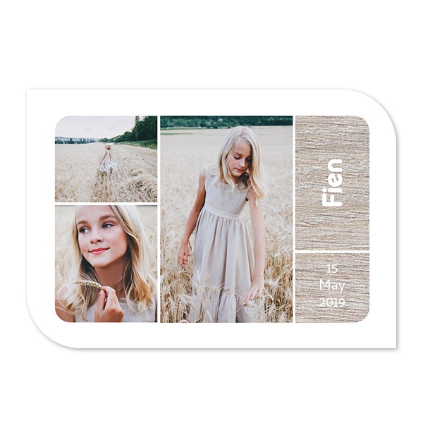 Single Card Half Rounded Horizontal 14,3 x 10 cm