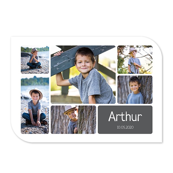 Single Card Half Rounded Horizontal 14,3 x 10 cm