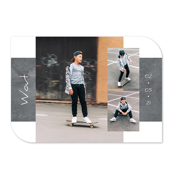 Enkle fotokort halvrundet landskap 14,3 x 10 cm