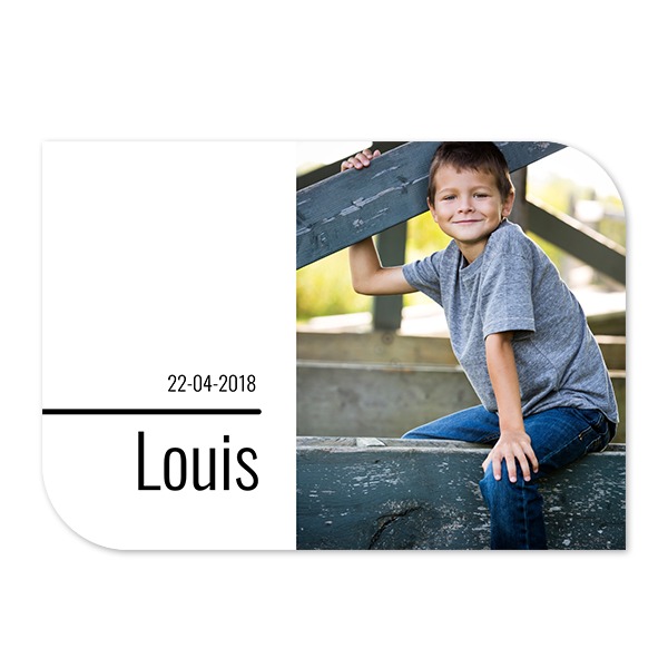Single Card Half Rounded Horizontal 14,3 x 10 cm