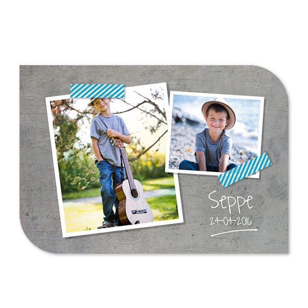 Single Card Half Rounded Horizontal 14,3 x 10 cm