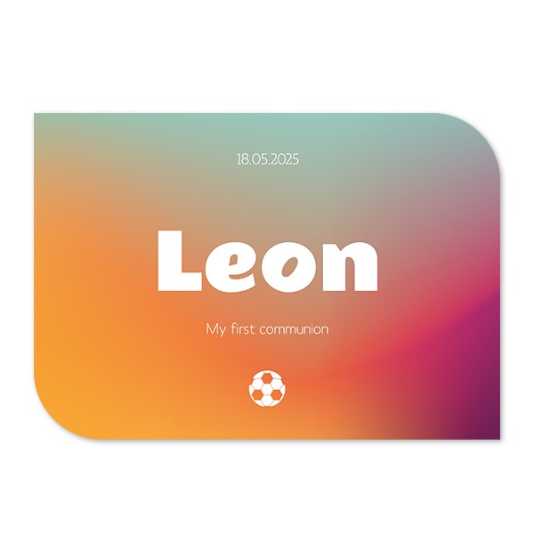 Single Card Half Rounded Horizontal 14,3 x 10 cm