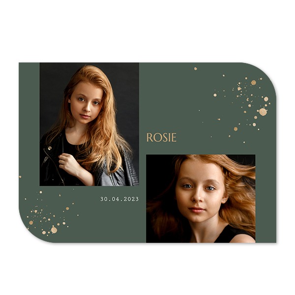 Single Card Half Rounded Horizontal 14,3 x 10 cm