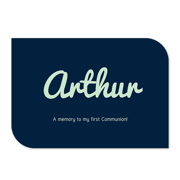 Single Card Half Rounded Horizontal 14,3 x 10 cm