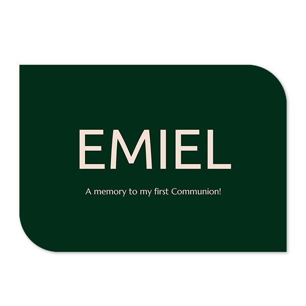 Single Card Half Rounded Horizontal 14,3 x 10 cm