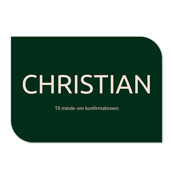 Enkle fotokort halvrundet landskap 14,3 x 10 cm