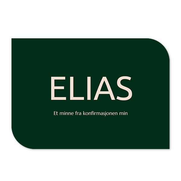 Enkle Fotokort halvrundet liggende 14,3 x 10 cm