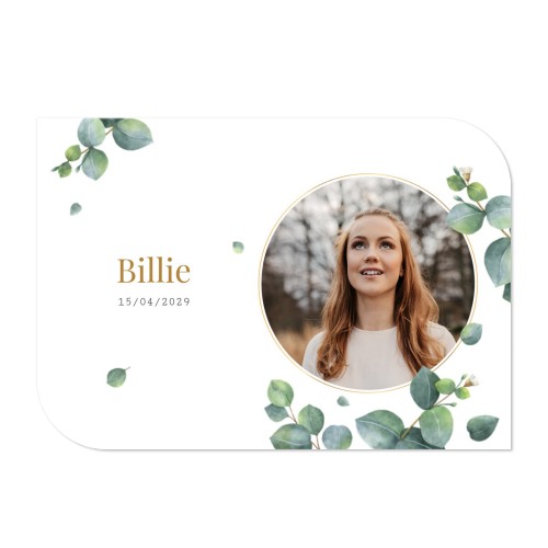 Klassinen kuvakortti siiven muotoinen vaaka 14,3 x 10 cm