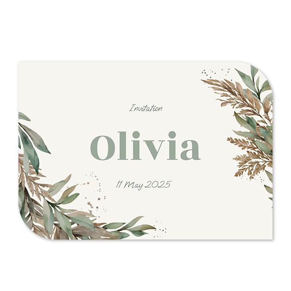Single Card Half Rounded Horizontal 14,3 x 10 cm