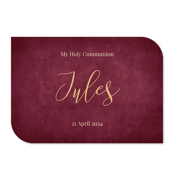 Single Card Half Rounded Horizontal 14,3 x 10 cm