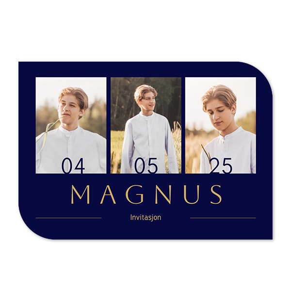 Enkle Fotokort halvrundet liggende 14,3 x 10 cm