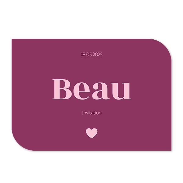 Single Card Half Rounded Horizontal 14,3 x 10 cm
