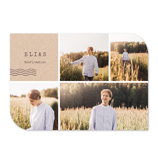 Enkla Fotokort vinge liggande 14,3 x 10 cm