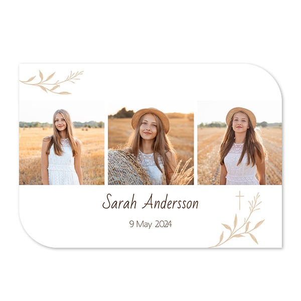 Single Card Half Rounded Horizontal 14,3 x 10 cm