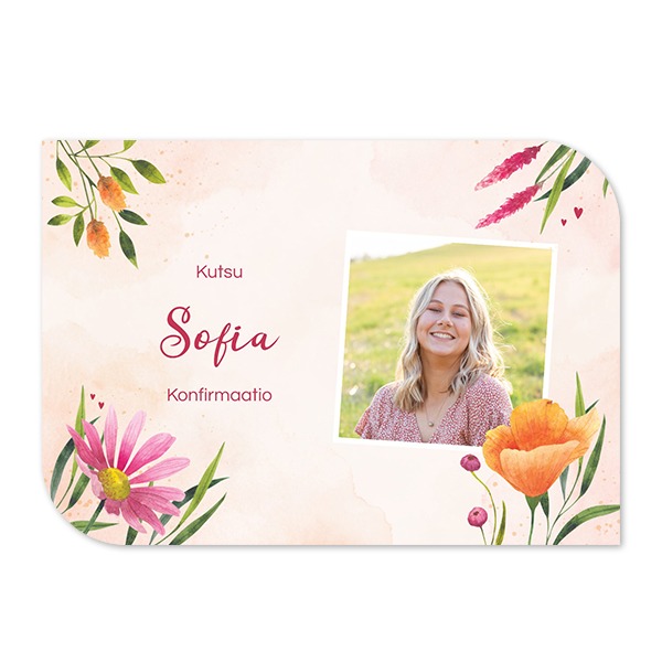 Klassinen kuvakortti siiven muotoinen vaaka 14,3 x 10 cm