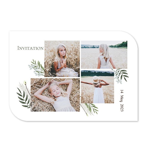 Single Card Half Rounded Horizontal 14,3 x 10 cm