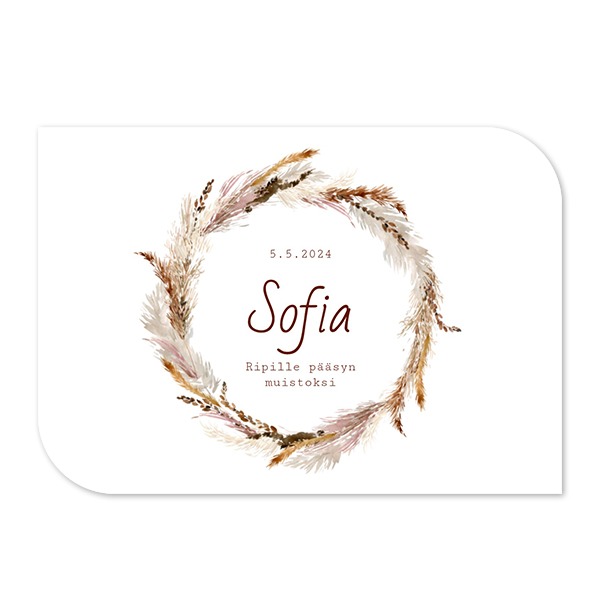 Klassinen kuvakortti siiven muotoinen vaaka 14,3 x 10 cm Klassinen kuvakortti siiven muotoinen vaaka 14,3 x 10 cm