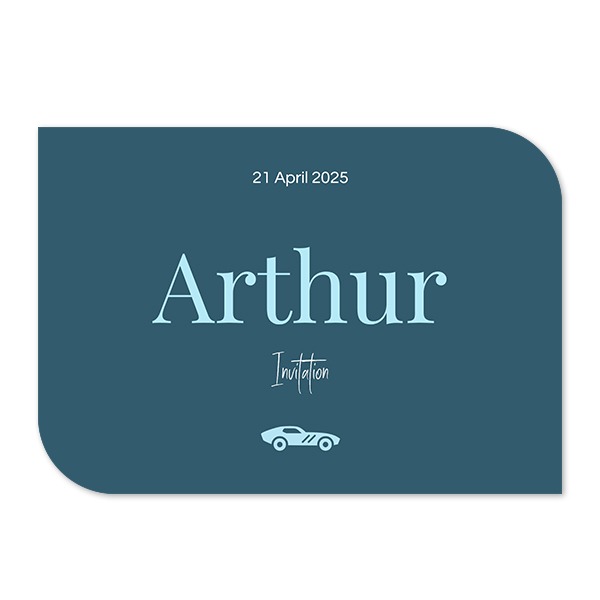 Single Card Half Rounded Horizontal 14,3 x 10 cm