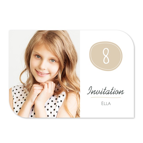 Faire-part 1 volet Bords ronds diagonale paysage 14,3 x 10 cm Faire-part 1 volet Bords ronds diagonale paysage 14,3 x 10 cm