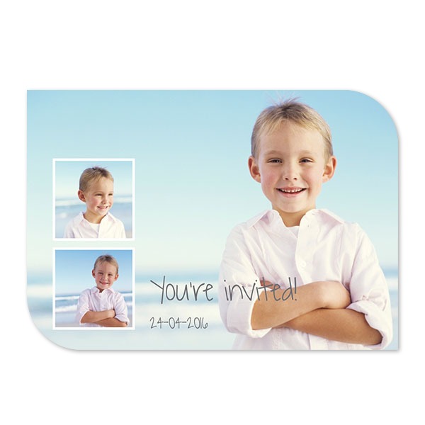 Enkle Fotokort halvrundet liggende 14,3 x 10 cm