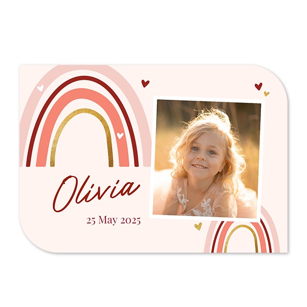 Single Card Half Rounded Horizontal 14,3 x 10 cm