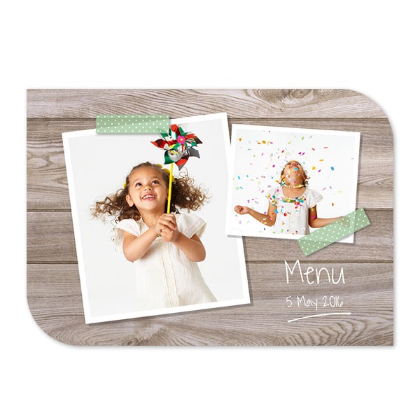 Klassinen kuvakortti siiven muotoinen vaaka 14,3 x 10 cm