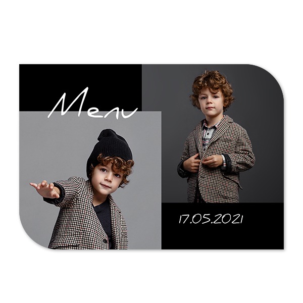 Single Card Half Rounded Horizontal 14,3 x 10 cm