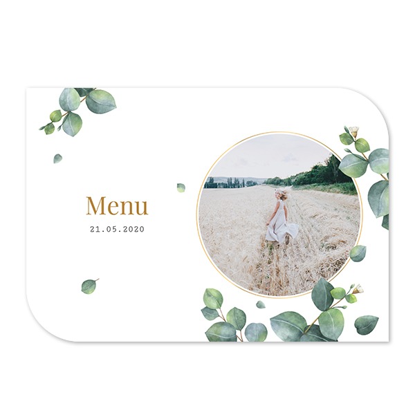 Single Card Half Rounded Horizontal 14,3 x 10 cm