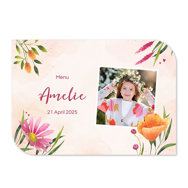 Single Card Half Rounded Horizontal 14,3 x 10 cm