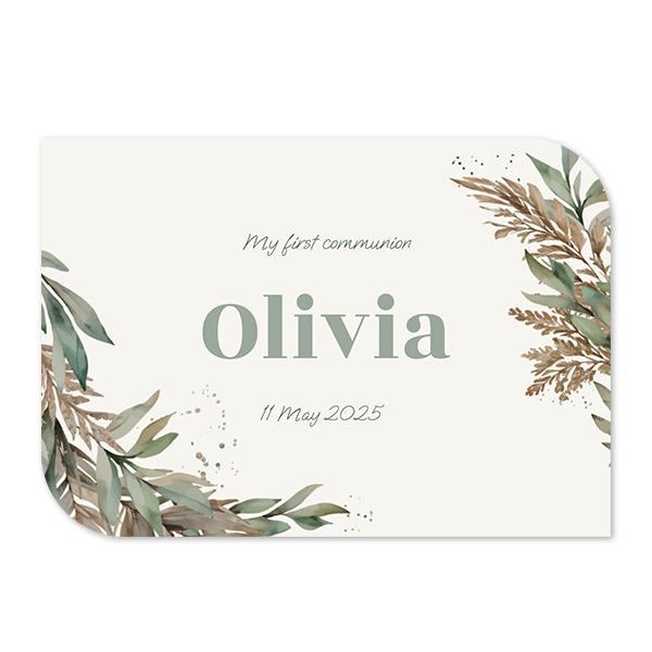 Single Card Half Rounded Horizontal 14,3 x 10 cm