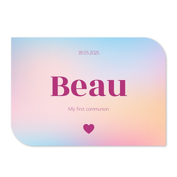 Single Card Half Rounded Horizontal 14,3 x 10 cm Single Card Half Rounded Horizontal 14,3 x 10 cm