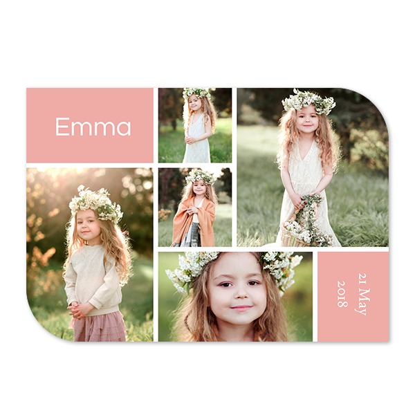 Single Card Half Rounded Horizontal 14,3 x 10 cm