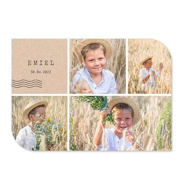 Single Card Half Rounded Horizontal 14,3 x 10 cm