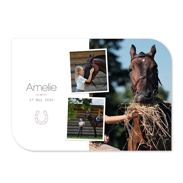 Single Card Half Rounded Horizontal 14,3 x 10 cm Single Card Half Rounded Horizontal 14,3 x 10 cm