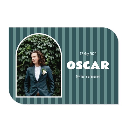 Single Card Half Rounded Horizontal 14,3 x 10 cm