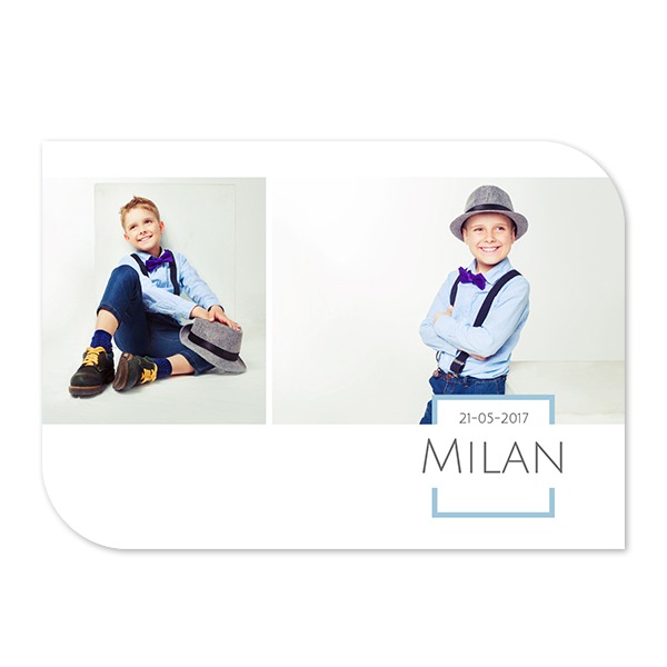 Single Card Half Rounded Horizontal 14,3 x 10 cm