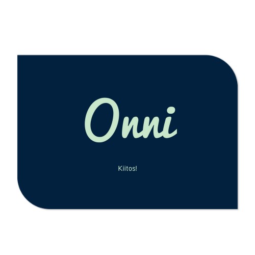 Klassinen kuvakortti siiven muotoinen vaaka 14,3 x 10 cm