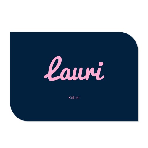 Klassinen kuvakortti siiven muotoinen vaaka 14,3 x 10 cm